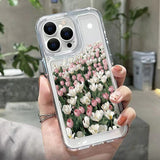 Butterfly Flower Rose Heart Soft Clear Case For iPhone 14 13 12 series