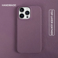 Luxury Solid Pastel Color Premium Leather Case For iPhone 15 14 13 12 series