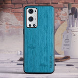 Simple Wood Texture PU Leather Soft Anti knock Protective Back Cover Case for Oneplus 9 Pro 5G 9Pro 8T 8