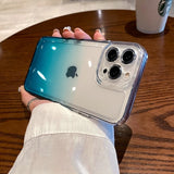 Transparent Gradient Shockproof Cases for iPhone 14 13 12 series