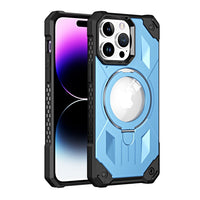 Luxury Magnetic Stand Shockproof Armor Case With Ring Holder For iPhone 14 13 12 series