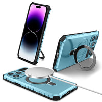 Luxury Shockproof Magnetic Vehicle-Mounted Ring Stand Holder Magsafe Case For iPhone 14 13 12 series