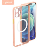 TPU Soft Silicone Wireless Charging Magnetic Case For iPhone 12 11 Series