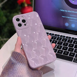 Circular Honeycomb Multi Color Case For iPhone 15 14 13 12 series