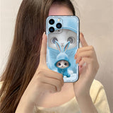 Colorful Cute Rabbit Soft Case for iPhone 14 13 12 series