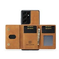2021 Luxury Magnetic Removable Wallet Leather Case for Samsung Galaxy S21 Series