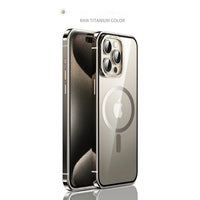 Titanium Alloy Magnetic Wireless Charge Case For iPhone 15 series