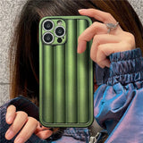 Luxury Puffer Roman Columnar Soft Case for iPhone 13 12 11 Pro Max Mini