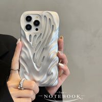 Heat Dissipation Hollow Water Ripple Shockproof Soft Case For iPhone 14 13 series