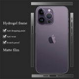 3 Set Clear Matte Sticker Side Film Frame Protector for iPhone 14 13 12 series