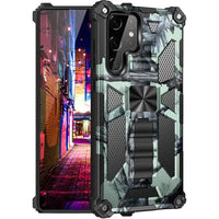 Rubber Rugged Kickstand Magnetic Shockproof Armor Case For Samsung Galaxy S24 series
