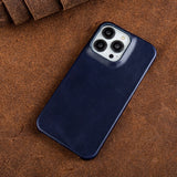 Oil Wax Luxury Leather Case For iPhone 14 13 12 series