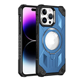 Luxury Magnetic Stand Shockproof Armor Case With Ring Holder For iPhone 14 13 12 series