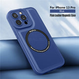 Leather Texture Magsafe Magnetic Wireless Charging Cases for iPhone 13 12 11 Pro Max