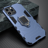 Shockproof Armor Case with Ring Stand for iPhone 13 12 11 Series