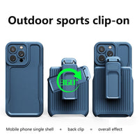 Shockproof Silicone Outdoor Sports Military Case with Back Clip Holder For iPhone 14 13 12 series