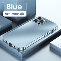 Metal Magnetic Magsafe Wireless Charge Aluminum Case For iPhone 14 13 12 series