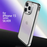 Luxury Magsafe Magnetic Metal Frame Transparent Case For iPhone 15 series