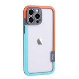 Dual Color-Block Bumper Soft TPU Case With Camera Lens Protection For iPhone 15 14 13 series