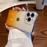 Transparent Gradient Shockproof Cases for iPhone 14 13 12 series