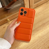 Fashion Down Jacket Case for iPhone 14 13 12 series