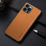 TPU Bumper Leather Texture Case For iPhone 13 12 11 Pro Max