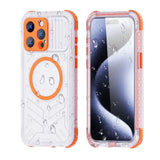 Full Protection Heavy Duty Waterproof Magnetic Pastel Frame TPU Case For iPhone 15 series