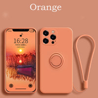 Magnetic Ring Soft Silicone Case For iPhone 13 Series