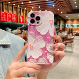 Retro Painting Flower Case For iPhone 14 series