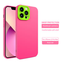 Luxury Liquid Soft Silicone Camera Lens TPU Protection Case for iPhone 13 12 11 Pro Max