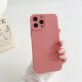 Liquid Silicone Camera Protect Case for iPhone 14 13 12 series