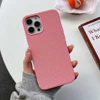 Retro Knitted Woven Pattern Shockproof Soft Silicone Case For iPhone 14 13 12 series