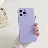 Liquid Silicone Camera Protect Case for iPhone 14 13 12 series