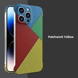 Luxury Shockproof Carbon Fibre Frameless Borderless Case For iPhone 15 1 13 12 series