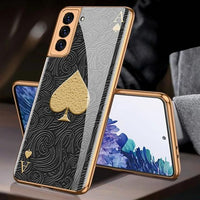 Luxury Plating Glass Soft Edge Camera Protection Case For Samsung Galaxy S21 Plus Ultra 5G