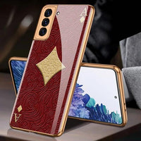 Luxury Plating Glass Soft Edge Camera Protection Case For Samsung Galaxy S21 Plus Ultra 5G