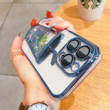 Glitter Quicksand Bubble Tea Cup Clear Soft Case For iPhone 14 13 12 series