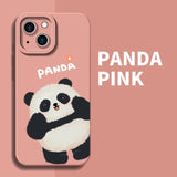 Cute Panda Cartoon Creative Funny Anti Drop Case For iPhone 14 13 12 series