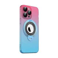 Magnetic Wireless Charging Bracket Lens Film Matte Shockproof Case For iPhone 15 14 13 12 series