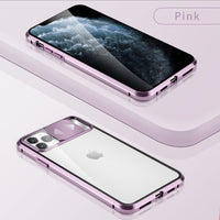 Magnetic Adsorption Metal Case Slide Protect Lens for iPhone 11 Series