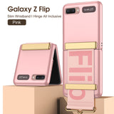 Ultra Thin Case with Wrist Strap for Galaxy Z Flip 3 Z Flip 1