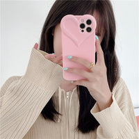 Ins 3D Stereo Love Heart Camera Girly Clear Case for iPhone 12 11 Series