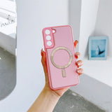 Magnetic MagSafe Leather Phone Case for Samsung Galaxy S22 series
