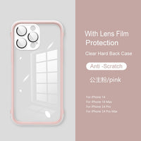 Luxury Hybrid Bumper Transparent Case for iPhone 14 13 12 series