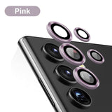 Camera Lens Protectors Metal Camera Ring Case Tempered Glass For Samsung Galaxy S23 S22 Ultra Plus