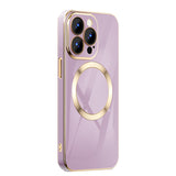 Magsafe Wireless Magnetic Charging Luxury Plating Case for iPhone 13 12 11 Pro Max