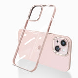 Luxury Metal Camera Ring Transparent HD Clear Case for iPhone 13 12 11 Series