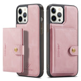 2 In 1 Magnetic Wallet Luxury Leather Phone Case for IPhone 13 Series