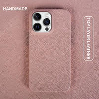 Luxury Solid Pastel Color Premium Leather Case For iPhone 15 14 13 12 series