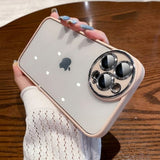 Luxury Camera Protector Lens Film Transparent Case For iPhone 14 13 12 series